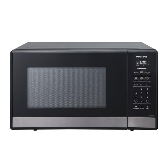 NN-SB438S Compact Microwave Oven, 0.9 cft, Black Stainless Steel