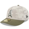thumbnail image 3 of Men's New Era Light Beige/Olive Los Angeles Angels 2025 Armed Forces Day 59FIFTY Fitted Hat, 3 of 5