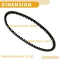 thumbnail image 4 of Unique Bargains Drive Belt No.23100GW2013 Motorcycle V-Belt for Honda SFX50 1995-2001, 4 of 7