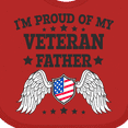 thumbnail image 4 of Inktastic I'm Proud of My Veteran Father with Shield Boys or Girls Baby Bib, 4 of 4