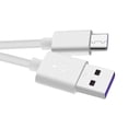 thumbnail image 3 of Cable de datos blanco de 1 m, cable de carga rápida tipo C de 5 A para Android, Huawei Honor y Xiaomi, 3 of 12