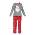 thumbnail image 1 of Family Matching Christmas Pajamas Set Snowman Printing Tops Long Pants Sleepwear, 1 of 7