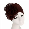 thumbnail image 3 of Muslim Turban/Hat for Women - Big Flower Stretch Hat,  African Hijab Turban, 3 of 37