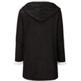 thumbnail image 3 of Womens Plus Size Winter Coats Warm Sherpa Fleece Lined Jackets Hooded Parka Faux Suede Pea Coat Outerwear 2024, 3 of 11