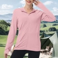 thumbnail image 7 of ZyeKqe Athletic Jackets for Women Sun Protection Long Sleeve Hooded Full Zip Upf 50+ Outdoor Hiking Workout Tops with Pockets, 7 of 7