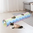 thumbnail image 3 of Tunnel pour Chat Pliable, Résistant à l'Usure Durable pour Chats Chatons Coloré, 3 of 8