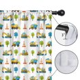 thumbnail image 4 of Blackout Kids Curtains,Cartoon Construction Vehicles Trees Childrens Insulated Curtains Set Of 2,Bedroom Essentials,Toddler Room Decor 42"x54", 4 of 5