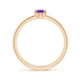 thumbnail image 2 of ANGARA Natural 0.4 Ct. Amethyst Solitaire Stackable Ring in 14K Rose Gold for Women (Ring Size: 11.5), 2 of 10