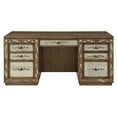 thumbnail image 6 of ACME Orianne Computer Desk and Hutch in Antique Gold, 6 of 10
