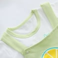thumbnail image 3 of Summer New Children's Set Boys' Cotton Cartoon Cute Lemon Short Sleeve Strap Pants Casual Two Piece Set, 3 of 4