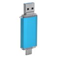thumbnail image 1 of Unidad Flash USB Portátil De Metal De 128 GB, Plug In And Stay, Expansión De Almacenamiento Para Fotos, Vídeos, Música, Adaptador Micro USB Tipo C, Disco U Para Trabajo Escolar, 1 of 7
