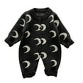 thumbnail image 2 of KYAIGUO Infant Boys Girls Pullover Sweater Baby Boy Romper Outfit Super Soft Lightweight Cardigan Button Sweater Bodysuits Print Long Sleeve Baby Clothes, 2 of 10