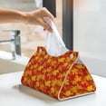 thumbnail image 5 of Goofa Vintage maple leaves autumn Pattern Triangle Square Tissue Box Cover, Modern PVC Leathe Facial Paper Holder,Decorative Holder/Organizer for Bathroom Vanity Countertop, 5 of 9
