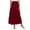 Wine Red, variant on Baywell Boho Long Skirt for Women High Waist Swiss Dots Hollow Patchwork Swing Skirt Elastic Waisted Maxi Skirt S-2XL