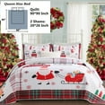 thumbnail image 5 of Christmas Quilt Set Queen Size - Lightweight Christmas Bedspread for Bedroom Holiday Decor, 5 of 8