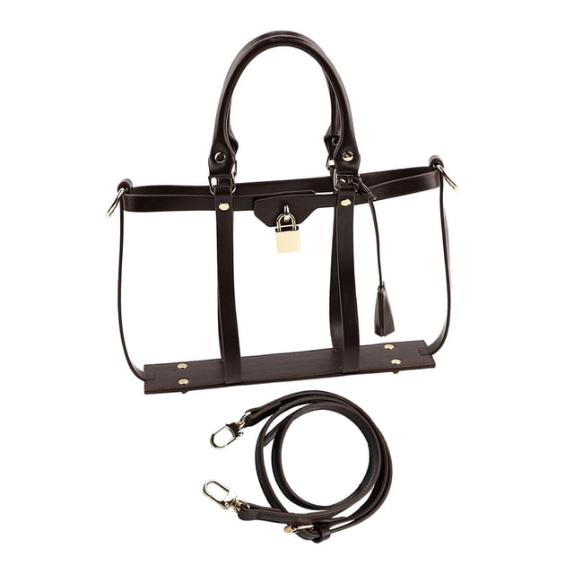 Accesorios para bolsos hechos a mano DIY, diseño moderno y hueco, suministros para bolsos cruzados. Café 255x6x18cm