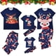 thumbnail image 2 of Navidad hombres papá impreso blusa manga corta Tops + Pantalones Navidad familia conjunto de pijamas a juego Fridja nalpqowj26710, 2 of 9