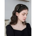 thumbnail image 3 of LinYooLi Padded Headbands for Women Leather Bow Headband for Women's Hair Black Fashion Hair bands Pink Non Slip Hair band Accessories for Girls, 2 Pack, 3 of 7