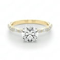 thumbnail image 2 of Round Brilliant Cut Solitaire With Accents Engagement Ring 18K Rose Gold, 2 of 3