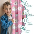 thumbnail image 3 of Blackout Kids Curtains,Cute Halloween Ghosts Pattern Childrens Insulated Curtains Set Of 2,Bedroom Essentials,Toddler Room Decor 52"x84", 3 of 5
