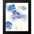 thumbnail image 2 of Nai, Danhui 12x14 Black Modern Framed Museum Art Print Titled - Delicate Poppies II Blue, 2 of 5