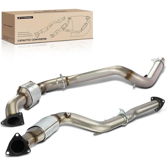 A-Premium Left and Right 2-PC Catalytic Converter Kit Direct-Fit Compatible with Chevrolet Express 2500, Express 3500 & GMC Savana 2500, Savana 3500, 2006-2009, 4.8L 6.0L, EPA Compliant