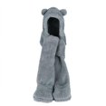 thumbnail image 4 of Gorro Mujer adolescente oso de fresa 3 en 1 Bufanda Guantes Felpa Gruesa, 4 of 5