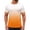 Orange, variant on LODIENY Mens Ombre T-Shirts Casual Gradient Color Tie Dye Print Summer Short Sleeve Basic Crewneck Athletic Muscle Tees Tops Fashion Workout Shirts Multicolor#02 S