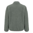 thumbnail image 4 of WTOBBY Women's Solid Color Fashion Winter Jacket with High Neck and Long Plush Fleece, Zipper Front Warm Outerwear,Light Gray 2XL, 4 of 6