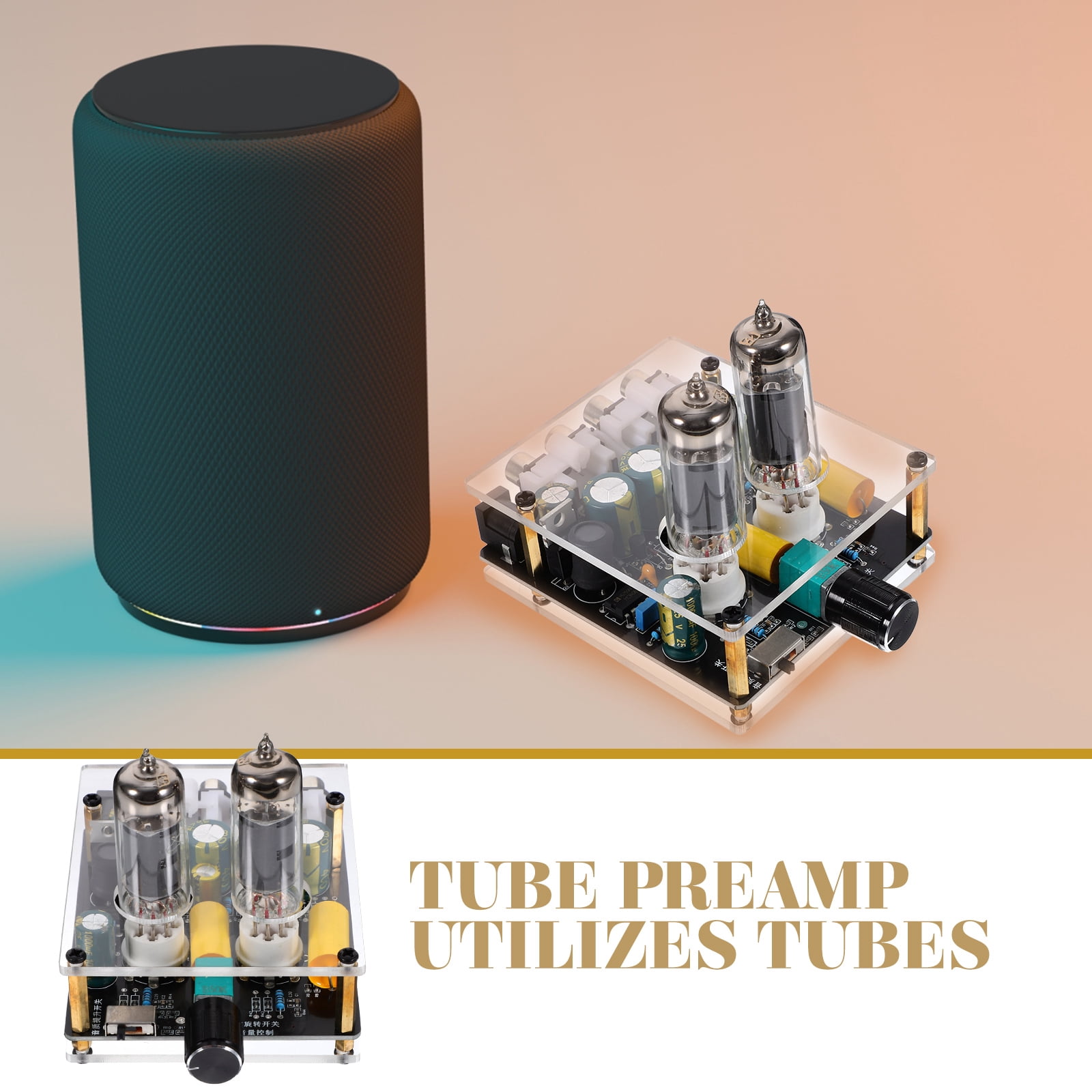Tube Amplifier Speakers Board Preamplifier Hi-Fi Stereo Pre-amp for Phonograph Hifi Sound System Vacuum Electron Valve