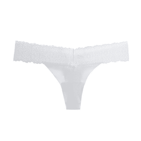 Fulorrnie Underwear for Women Plus Size Seamless Comfort Breathable Panty Sport Thong Elastic Waist Waistband Panties White One Size