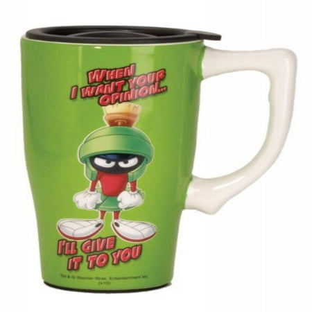 Looney Tunes Marvin Travel Mug, Green Multi-Colored