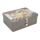 thumbnail image 1 of Caja De Almacenamiento De Lata De Metal, Caja Organizadora Estilo Retro Compacta Con Cerradura Con 2 Llaves Para Pendientes Y Collar, 1 of 7