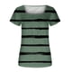 thumbnail image 4 of Fiudx Ofertas de La Semana Blusa Holgada de Manga Corta con Cuello Redondo Informal Estampada a La Moda para Mujer, 4 of 5