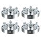 thumbnail image 1 of 4uds 6 Orejeta 1.5'' Grosor Rueda Espaciadores Adaptador Tono Plata Unique Bargains, 1 of 8