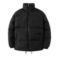 thumbnail image 5 of Entyinea Puffer Jacket for Women Heavyweight Long-Sleeve Hooded Puffer Coat Black 3XL, 5 of 5