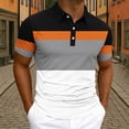thumbnail image 4 of Tbopshirt Short Sleeved Shirts for Men Plus Size with Collar Business Collar Casual Sports Printed Button Top Shirt,S-5XL, 4 of 6
