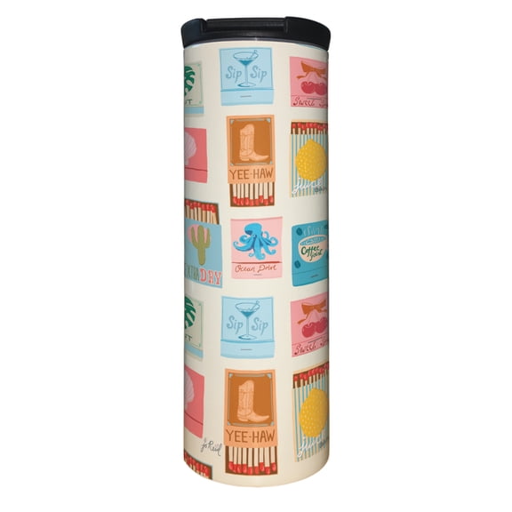 Highland Home Matchbooks 17 oz. Double Wall Stainless Steel Tumbler w/Lid