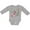 AC-Heather Grey, variant on Inktastic Woodland Raccoon Spring Flowers Girls Long Sleeve Baby Bodysuit