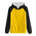 thumbnail image 4 of Timegard Sweatshirts for Women Long Sleeve Hoodies Pullover Fall Color Block Loose Tops with Pockets, 4 of 4