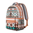 thumbnail image 2 of Boho Chic Commuter Backpack - 17" Heavy Duty Oxford Fabric, Large Capacity College Bag, Tribal Print Water-Resistant Daypack for Campus Life, 2 of 6