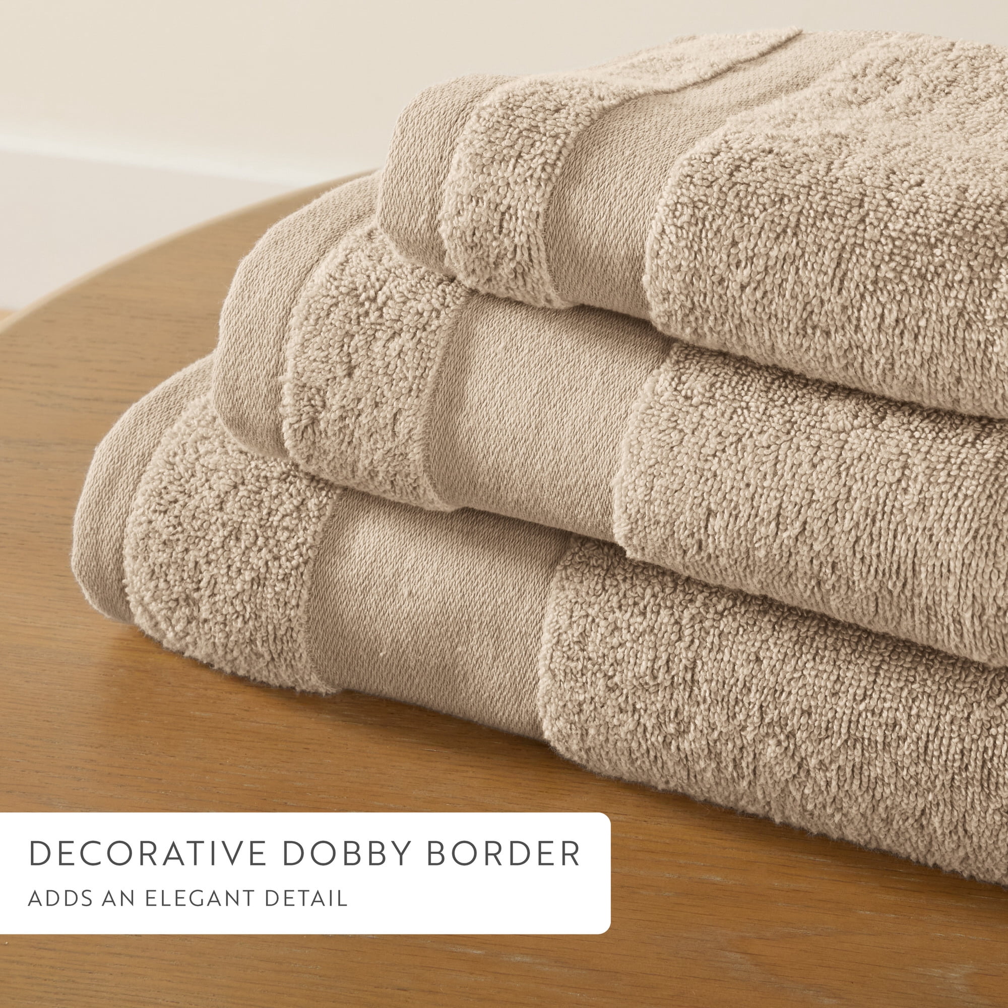 Noble Linens 6 Piece Essential Cotton Bath Towel Set