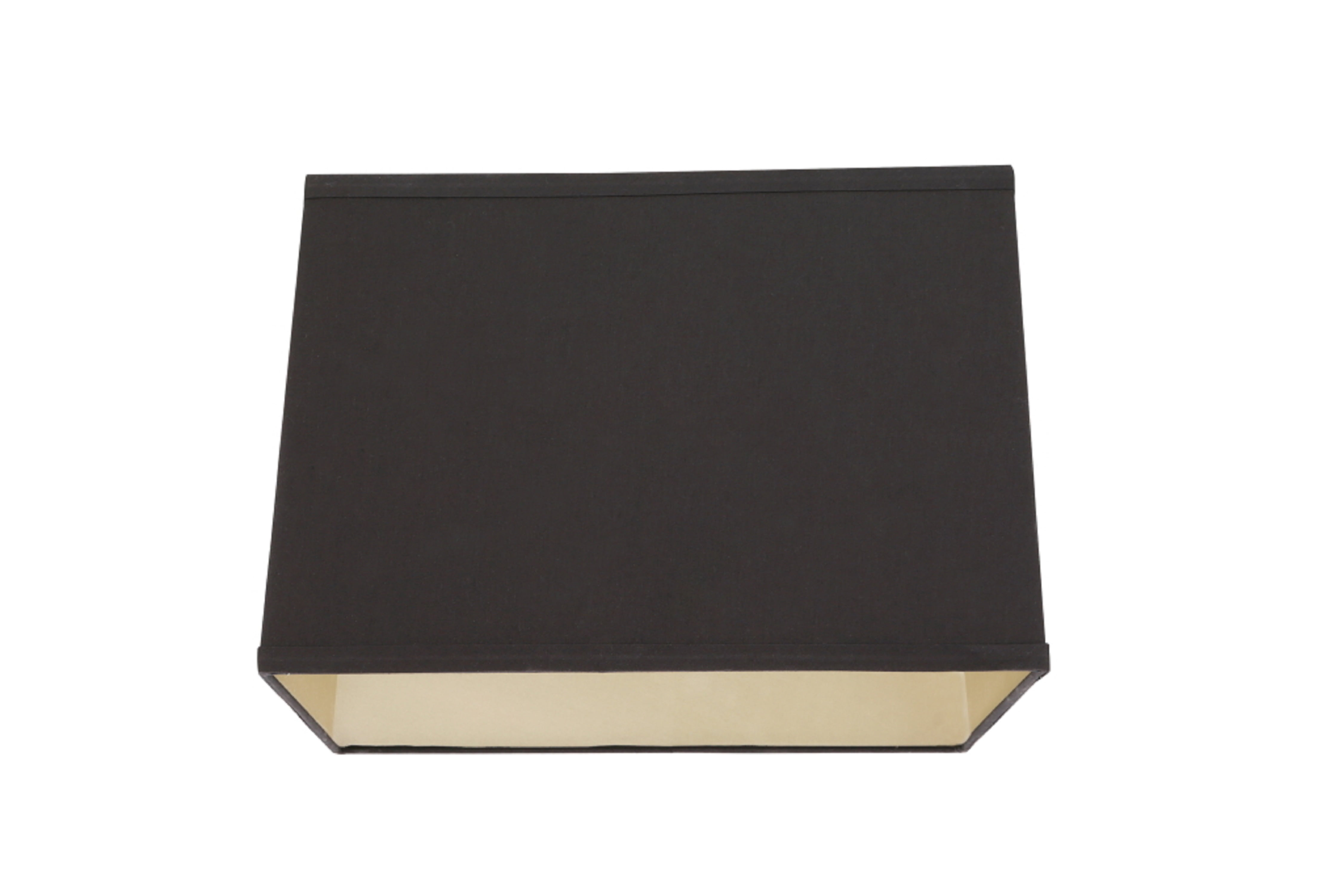 Aspen Creative 36101 Transitional Square Hardback Shaped Spider Construction Lamp Shade in Black, 14" + 14" wide (13" + 13") x (14" + 14") x 9 1/2"