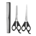 thumbnail image 1 of Yeacher 3Pcs/set Hair Cutting Thinning Scissors Set Hair Scissors Hair Comb Set Professional Hairdressing Shears With Hair Comb, 1 of 5
