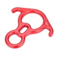 thumbnail image 3 of Climbing 8 Ring, Different Holes Metal Red Safe Unbreakable Rope Descender  For Fire Rescue For Most People For Working Aloft, 3 of 8