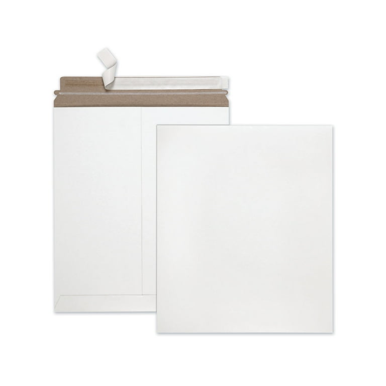 Photo/Document Mailer, Cheese Blade Flap, Redi-Strip Adhesive Closure, 11 x 13.5, White, 25/Box Photo/Document Mailer, Cheese Blade Flap, Redi-Strip Adhesive Closure, 11 x 13.5, White, 25/Box