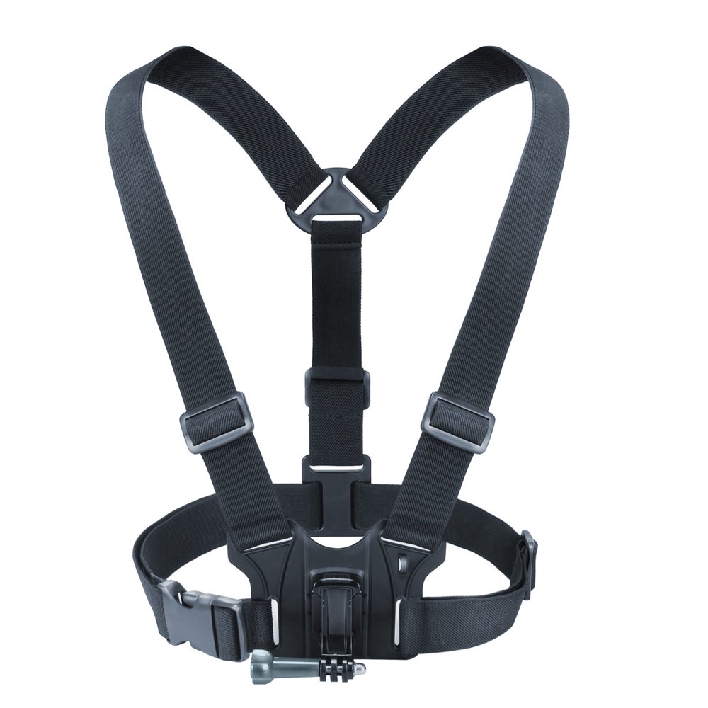 USA GEAR Camera Chest Strap Harness Mount with Tripod Adapter