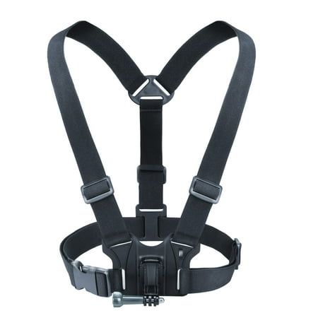 Image of Action Cam Adjustable Chest Mount Harness with Elastic Stretch-Fit Straps by USA Gear