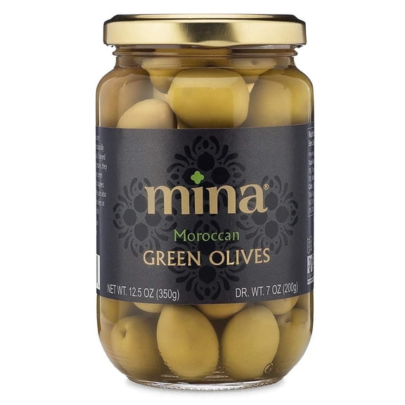 Mina Moroccan Green Olives Jar 12.5 oz Pack of 3