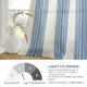 thumbnail image 5 of Cortinas DriftAway de 160 cm con rayas verticales, mezcla de lino, azul marino, 5 of 7